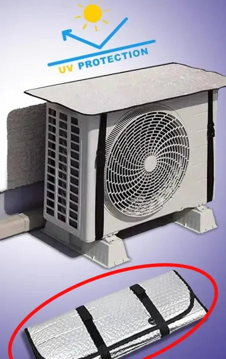 Window Air Conditioner Cover for Outside Units, Waterproof Window AC Unit Cover Sun Shade UV Defense, Snow, Ice, Frost, Leaf Guard