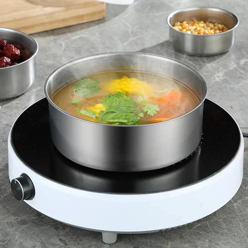 Stainless Steel Bowls (Pack of 5) | Food Storage, Cooking & Serving Bowls | Durable & Rust-Resistant Kitchen Set