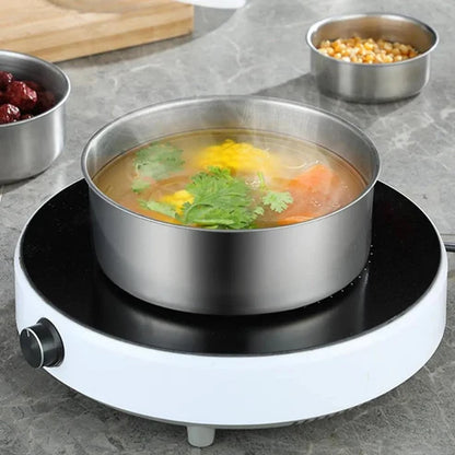 Stainless Steel Bowls (Pack of 5) | Food Storage, Cooking & Serving Bowls | Durable & Rust-Resistant Kitchen Set