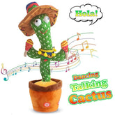 Dancing Cactus With Mufler Cap – Talking & Singing Toy