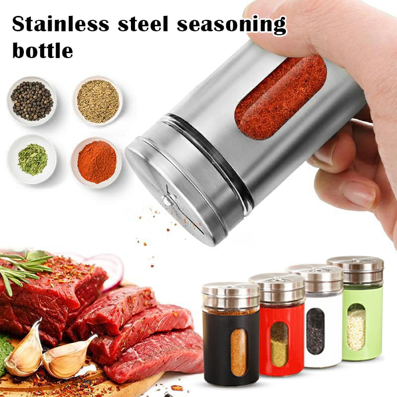 Stainless Steel Salt And Pepper Bottles (Pack of 3)