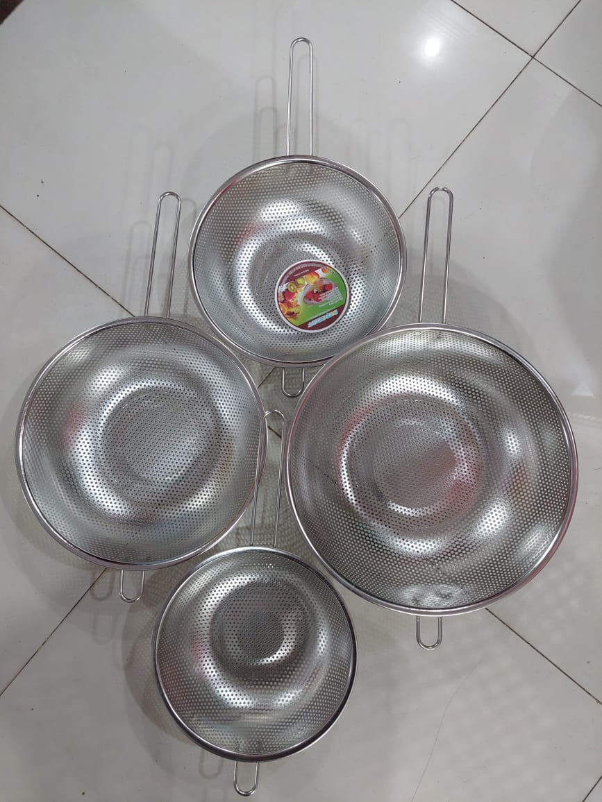 Rice Bowl Strainer – Stainless Steel Multi-Purpose Drain Basket