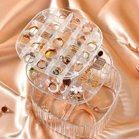 3 Layers Acrylic Transparent Jewellery Organizer – Storage Box