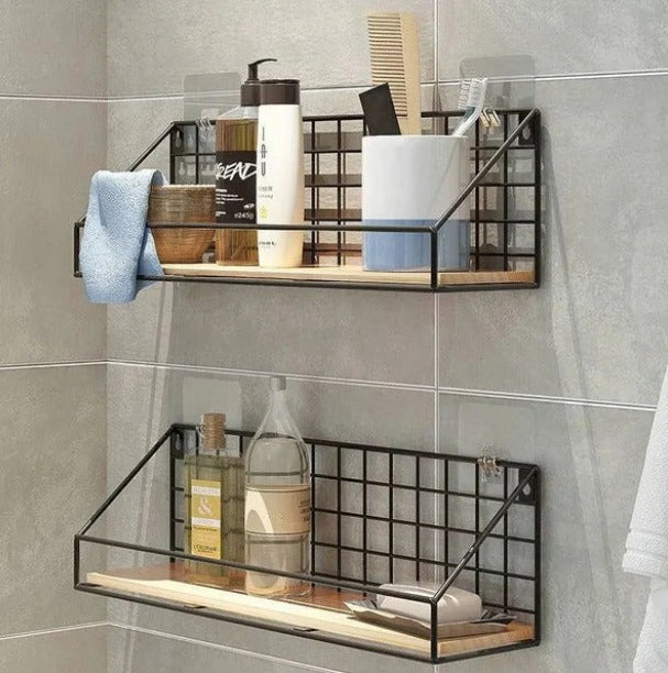 Checks and Boxes Wall Shelf