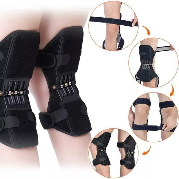 Adjustable Knee Booster Brace – Spring Support for Pain Relief & Mobility