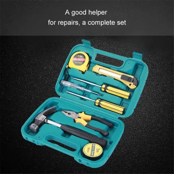 8 in 1 Professional Tool Kit with Storage Box | DIY, Household & Office Repair