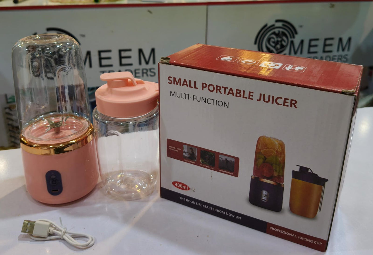 2-in-1 Portable USB Rechargeable Juicer & Blender – Mini Personal Electric Blender