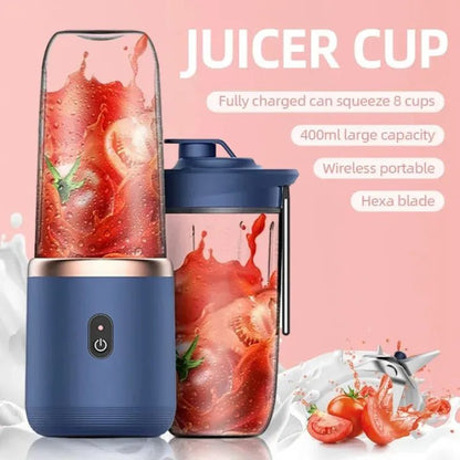 2-in-1 Portable USB Rechargeable Juicer & Blender – Mini Personal Electric Blender