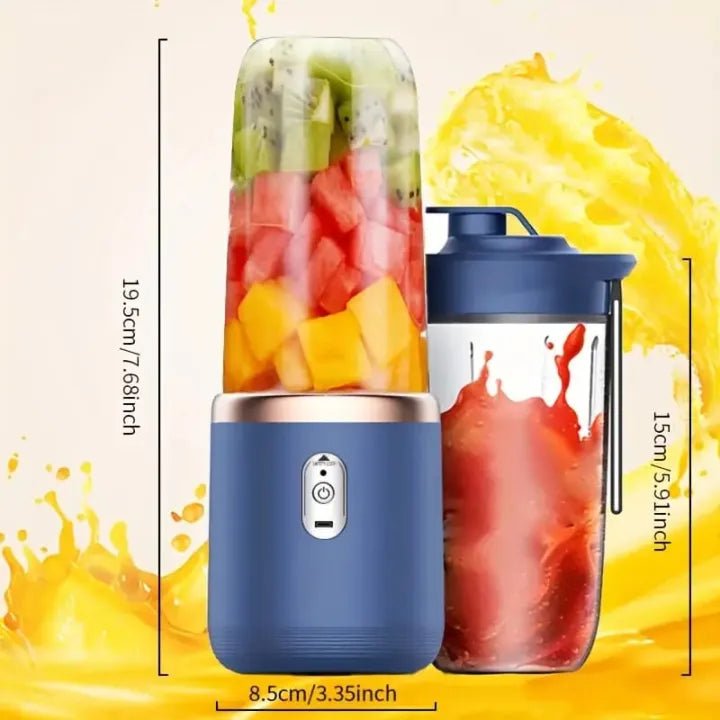 2-in-1 Portable USB Rechargeable Juicer & Blender – Mini Personal Electric Blender