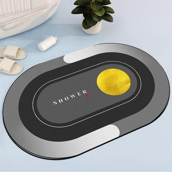 2PC Anti‑Slip Bathroom Mat – Fast‑Drying, Water‑Absorbent Floor Mat (Large 2.25 x 1.5 ft