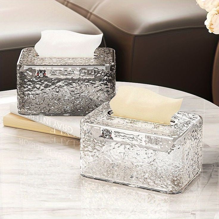 Luxury Rabbit Hammered Tissue Box Cover