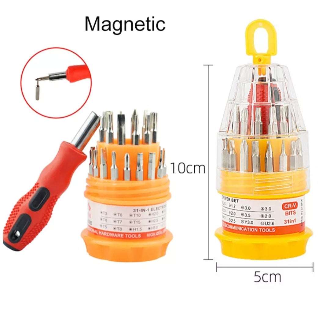 31 in 1 Electronic Precise Manual Screw Driver Tools Set