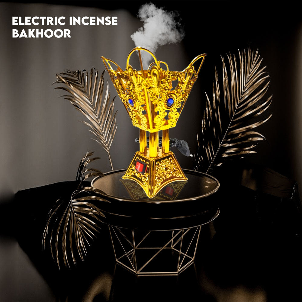Electric Incense Bakhoor Burner – Durable Metal Body