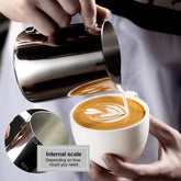 600ML Stainless Steel Milk Creamer Frothing Pitcher – Latte Art & Coffee Frother Jug