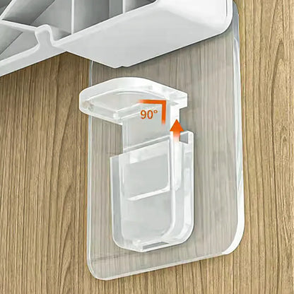 Pack of 4 Punch-free Layered Partition Bracket Triangle Bracket Support Shelf Right Angle Support Paste Screw Hook Clapboard Sticker