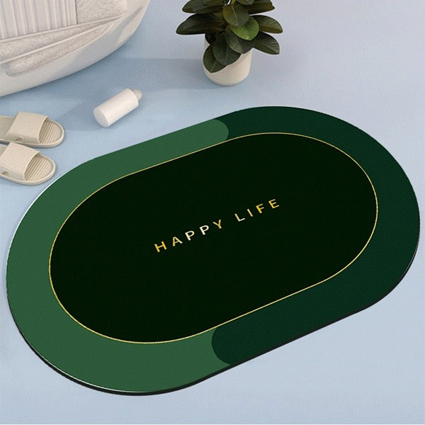 2PC Anti‑Slip Bathroom Mat – Fast‑Drying, Water‑Absorbent Floor Mat (Large 2.25 x 1.5 ft)