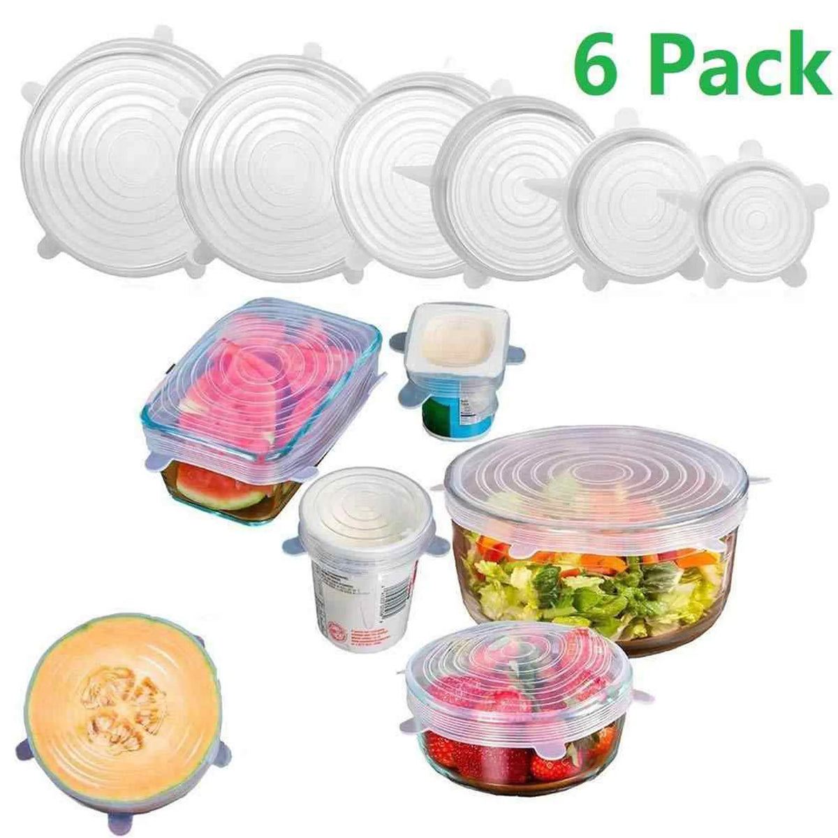 Silicone Lids Cover (6-Pcs Set)