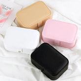 Medium-Sized Leather Jewelry Organizer – Elegant Storage Box for Accessories