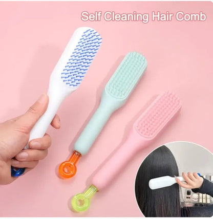 Self-Cleaning Hair Brush – Easy Detangling & Grooming