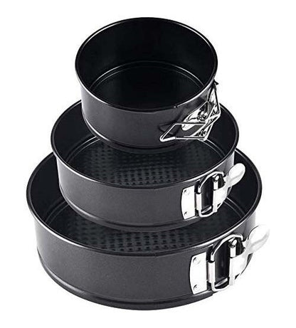 3-Piece Round Cake Pan Set – Non-Stick Baking Pans for Layered & Tiered Cakes