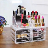 6 Drawer Acrylic Makeup Organizer – Transparent Cosmetic Storage Box