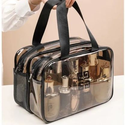 Women’s Transparent Waterproof Travel Wash Bag – Large Capacity Makeup & Toiletry Organizer