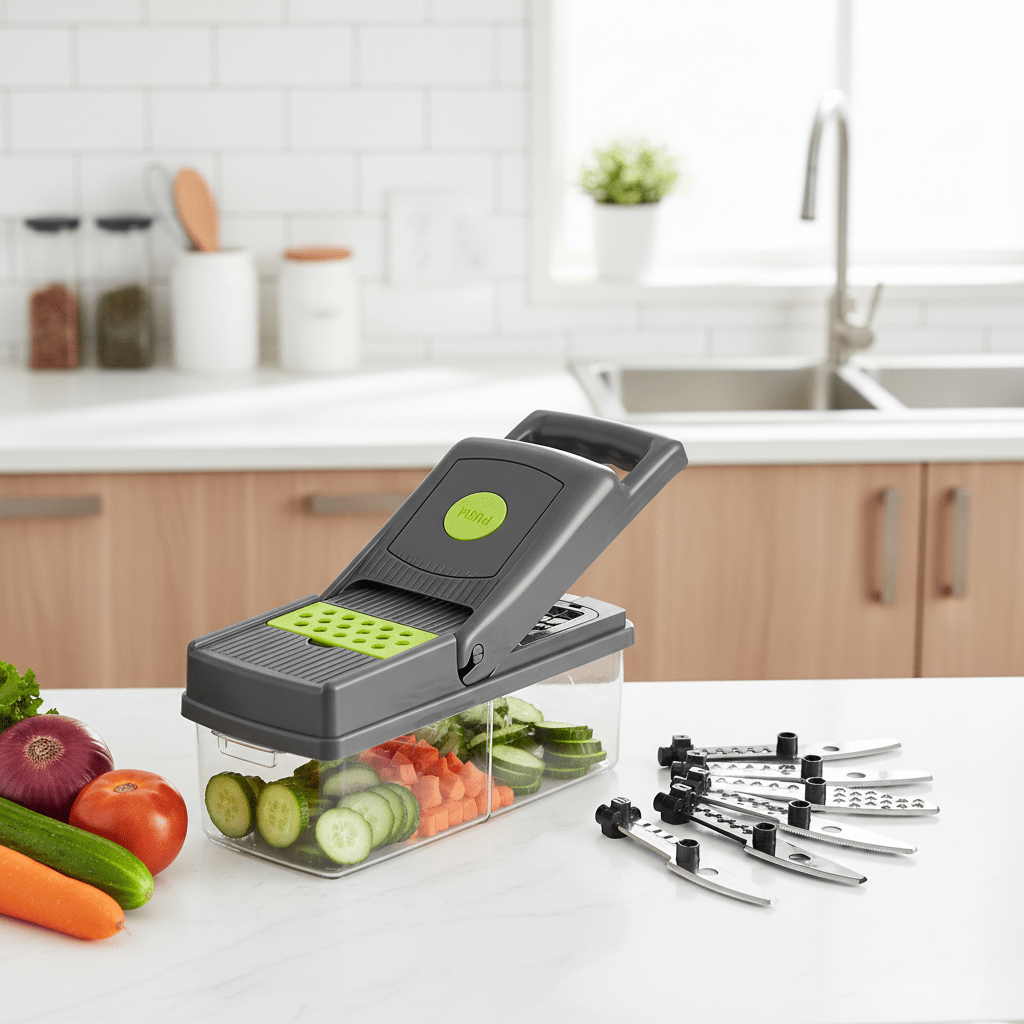 Multifunctional Vegetable Cutter 16-in-1 – Chopper, Slicer & Grater ...