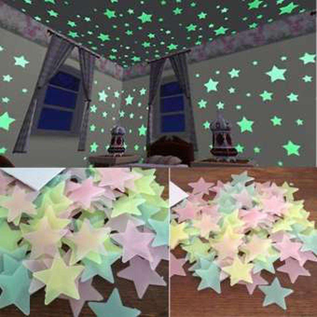 Glowing Star Wall Sticker (Pack of Two)