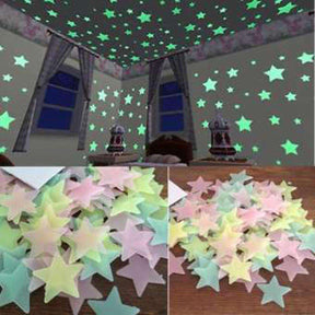 Glowing Star Wall Sticker (Pack of Two)