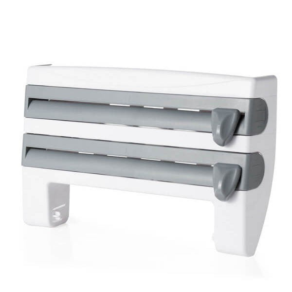 4‑in‑1 Kitchen Wall Organizer – Foil Wrap, Cling Film & Tissue Holder