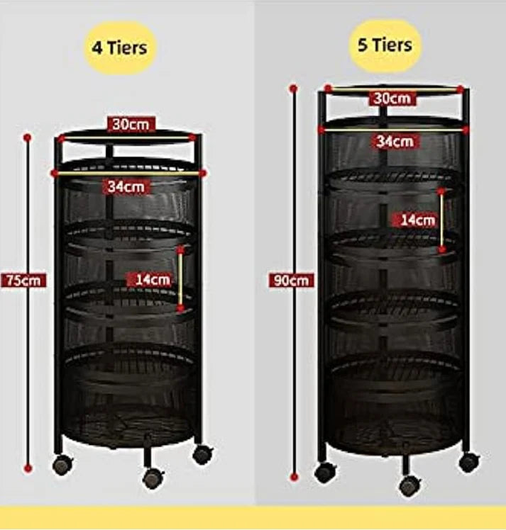 Premium Quality Rotating Basket Organizers