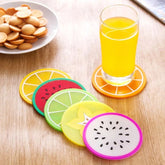6 Pcs Jelly Color Fruit Shape Coasters – Colorful Drink Matsa