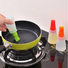 Silicone Cooking Oil Bottle with Brush – Kitchen & BBQ Tool