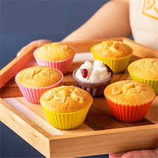 6 Pcs Silicone Cup Cake Mold