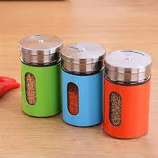 Stainless Steel Salt And Pepper Bottles (Pack of 3)