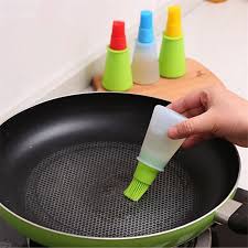 Silicone Cooking Oil Bottle With Brush