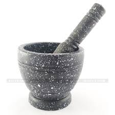 Fiber Mortar & Pestle Set – Durable Kitchen Grinder for Spices & Herb