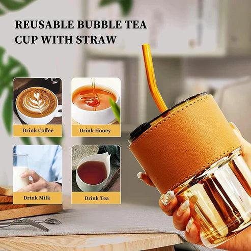 Ceative Coffee Mug With Straw