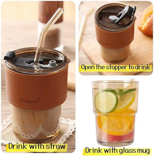 Ceative Coffee Mug With Straw