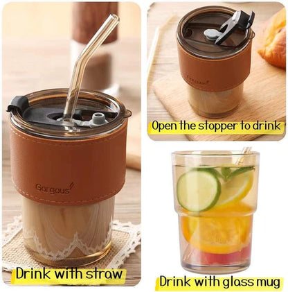 Ceative Coffee Mug With Straw