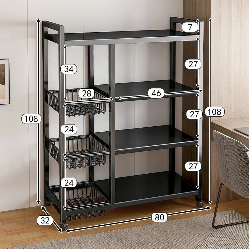 Multi-Functional Kitchen Storage Rack – Counter & Cabinet Organizer - Emperial Homes