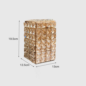 Crystal Gold Makeup Brush Organizer