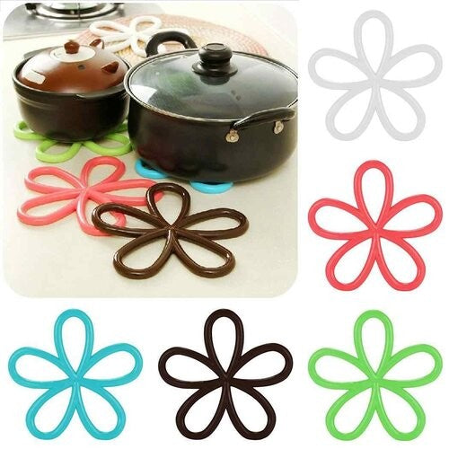 Silicon Flower Pot Mat Multi Colour