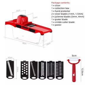 Mandoline 6 in1 Vegetable Grater