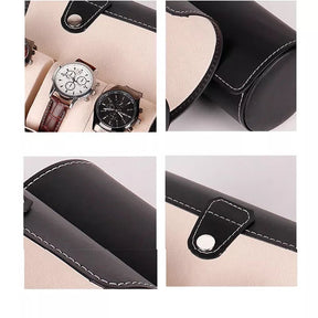 3 Slot Leather Watch Box