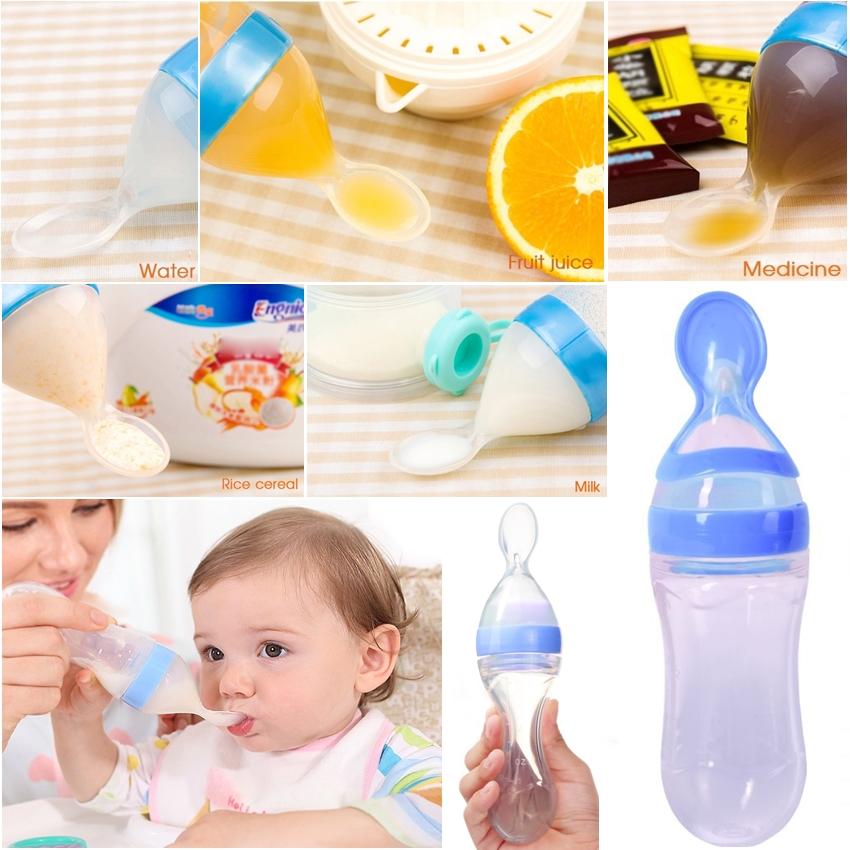 Spoon Feeder, Pacifier with Baby Knee Pad (3 in 1 Deal)