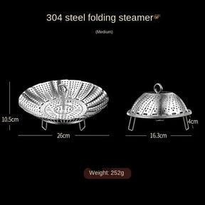 Folding Stainless Steel Steaming Tray