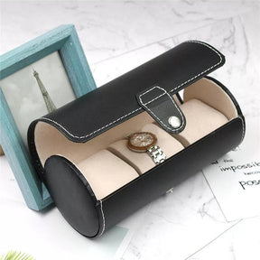 3 Slot Leather Watch Box