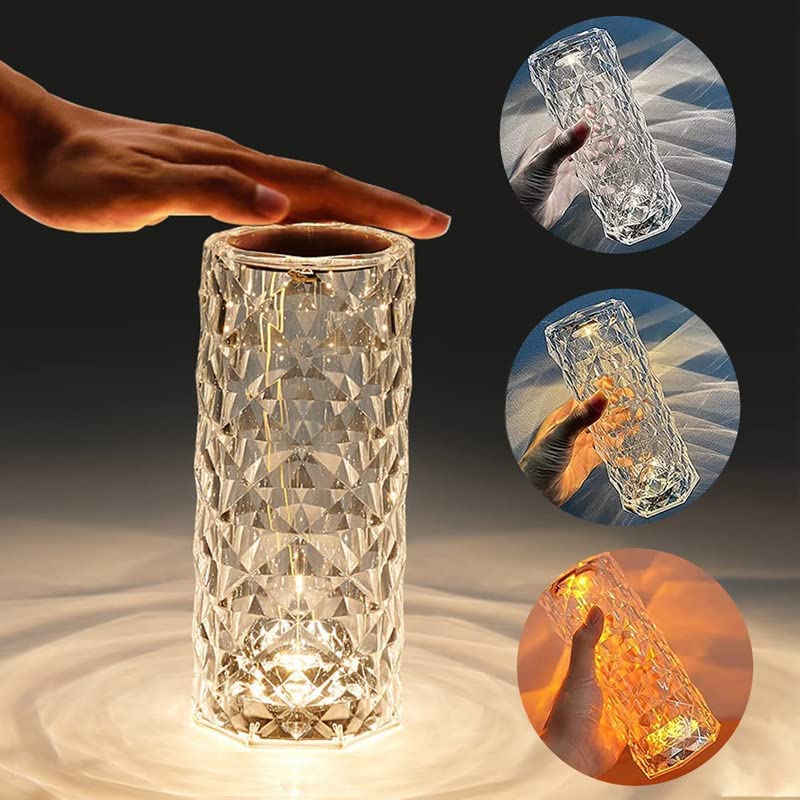 Diamond LED Crystal Table Touch Lamp