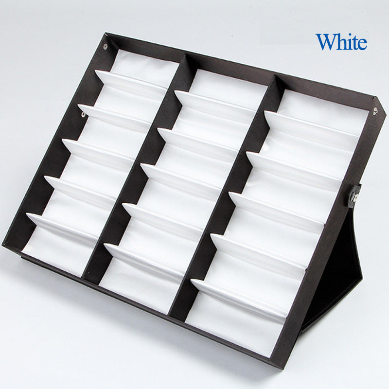 18 Grids Sunglasses Storage Display Box Holder